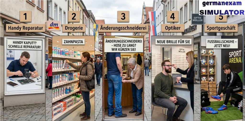 TELC A 2 – Lesen 5, Teil 1