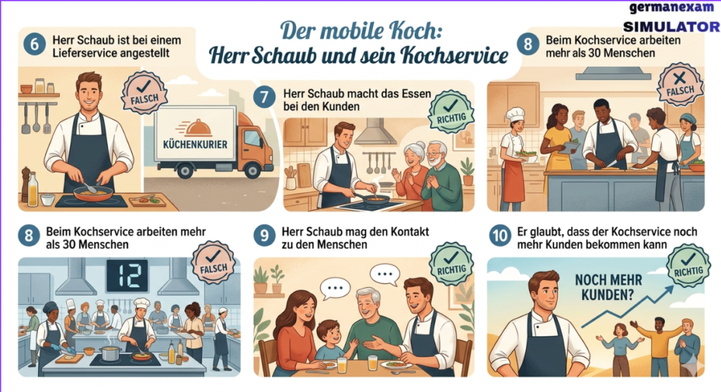 TELC A 2 – Lesen 5, Teil 2