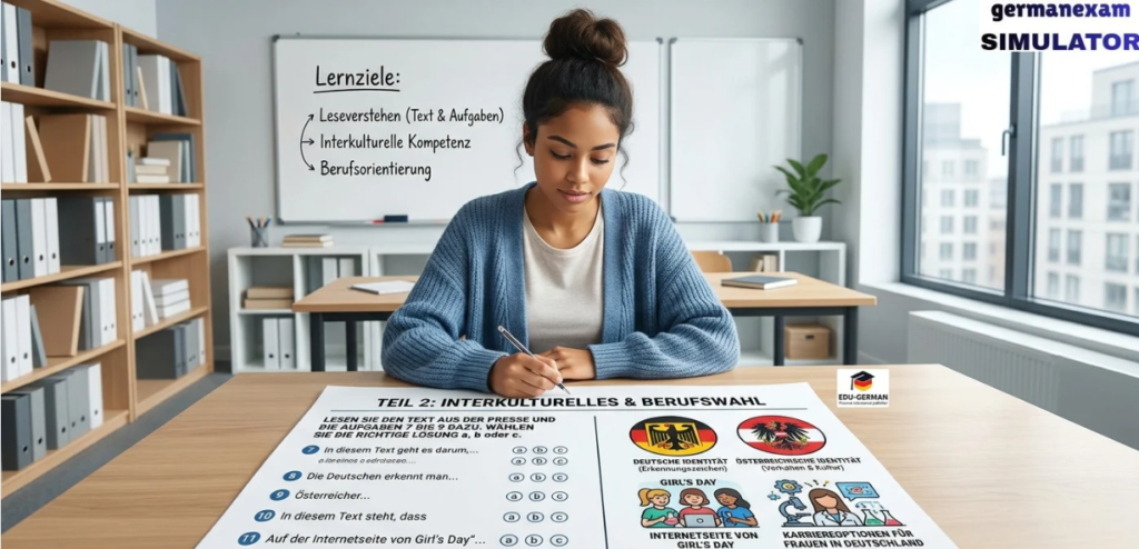 GOETHE B 1 – Lesen 12, Teil 2