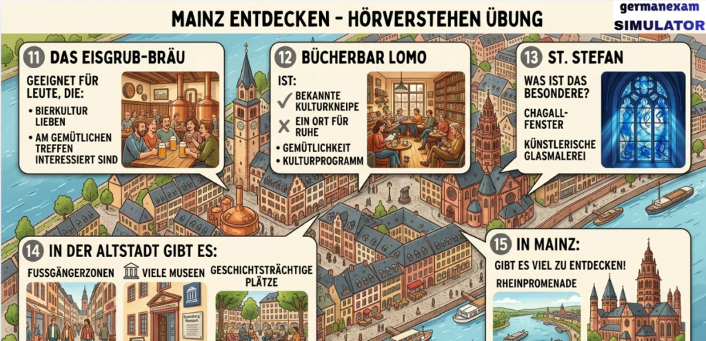 GOETHE B 1 – Hören 1, Teil 2