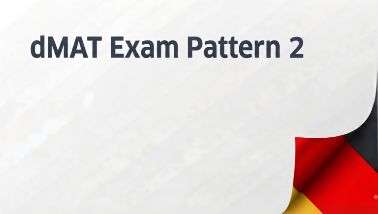 dMAT Exam Pattern 2